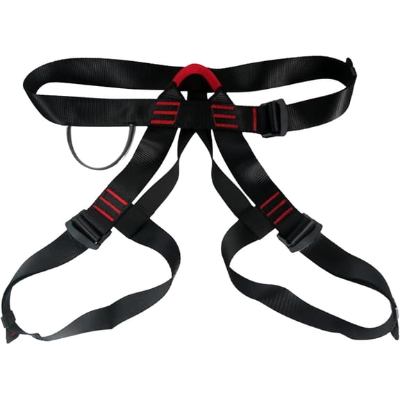 Roofing Harness, Roofing Belt Climbing Harness Half Body Thickened Polyester Webbing Men Women Comfortable Outdoor Gear, Black