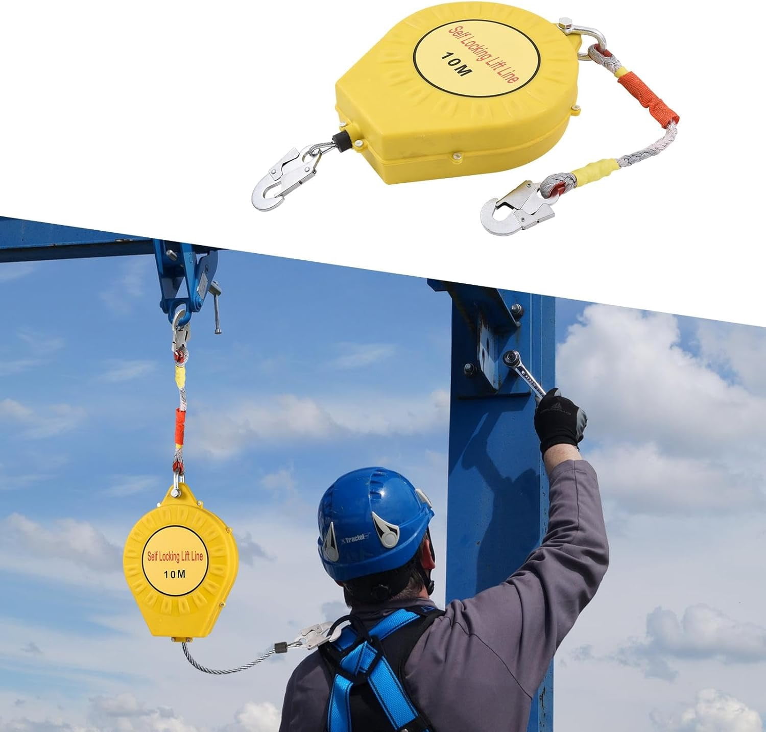 Roofing Lifeline Fall Arrest System Fall Protection Lifeline ...