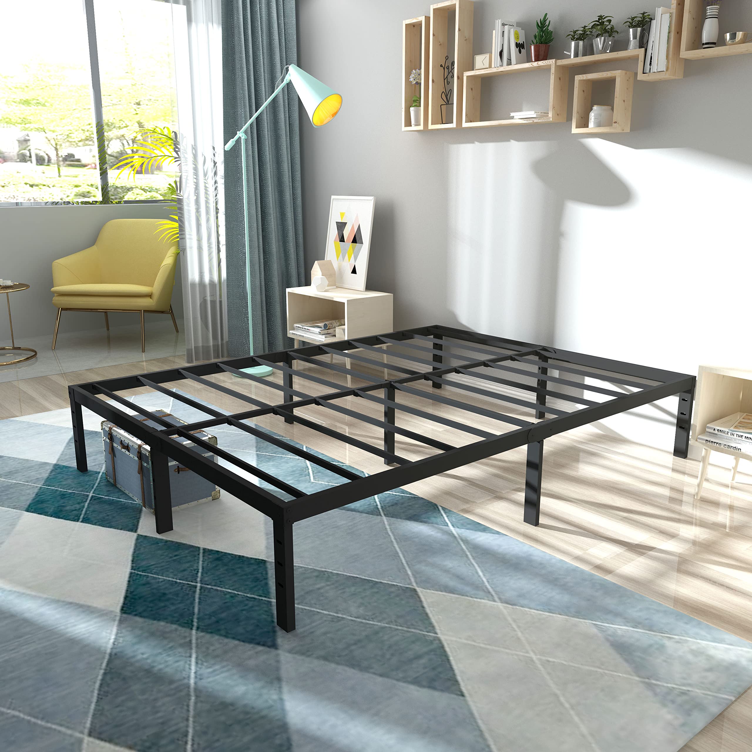 Full Metal Platform Bed Framenull