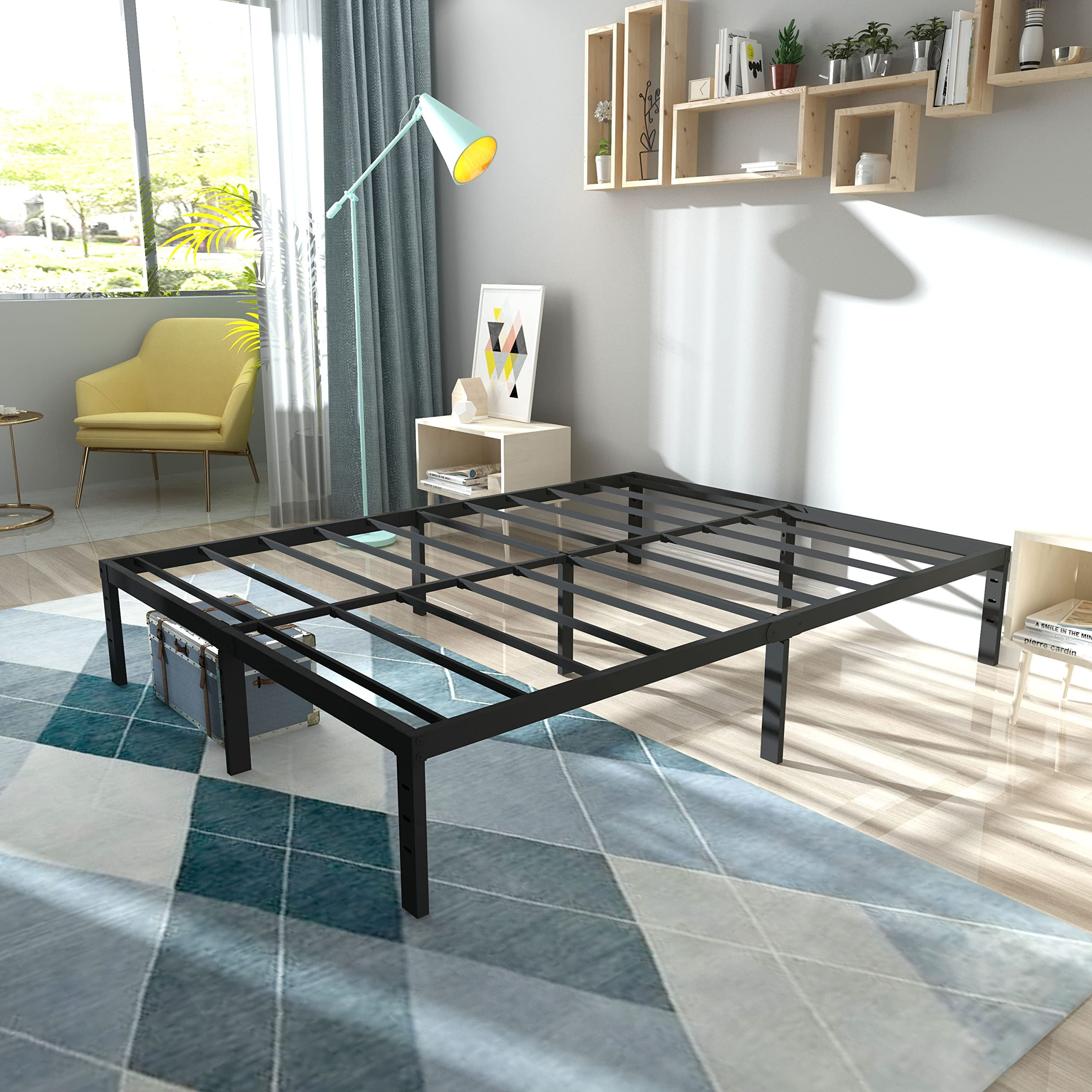 California king metal platform outlet bed frame
