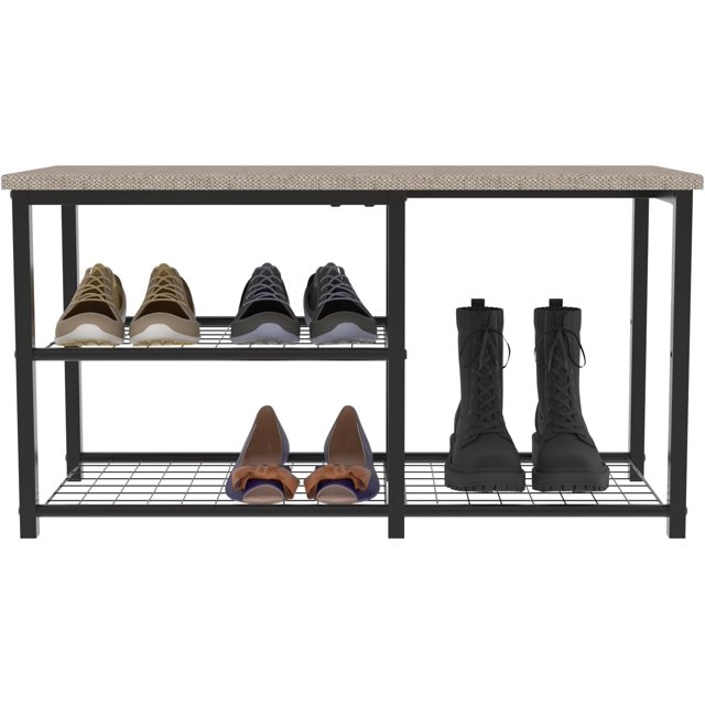 Rooflare Shoe Bench Shoe Rack for Entryway Shoe and Boots Storage
