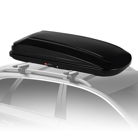 Rooftop Cargo Box Carrier, Lockable Heavy Duty Car Top Storage Case, Hard Shell Cargo Carrier, Capacity 165 Lbs