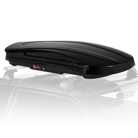 Rooftop Cargo Box Carrier, Lockable Heavy Duty Car Top Storage Case, Hard Shell Cargo Carrier, Capacity 165 Lbs