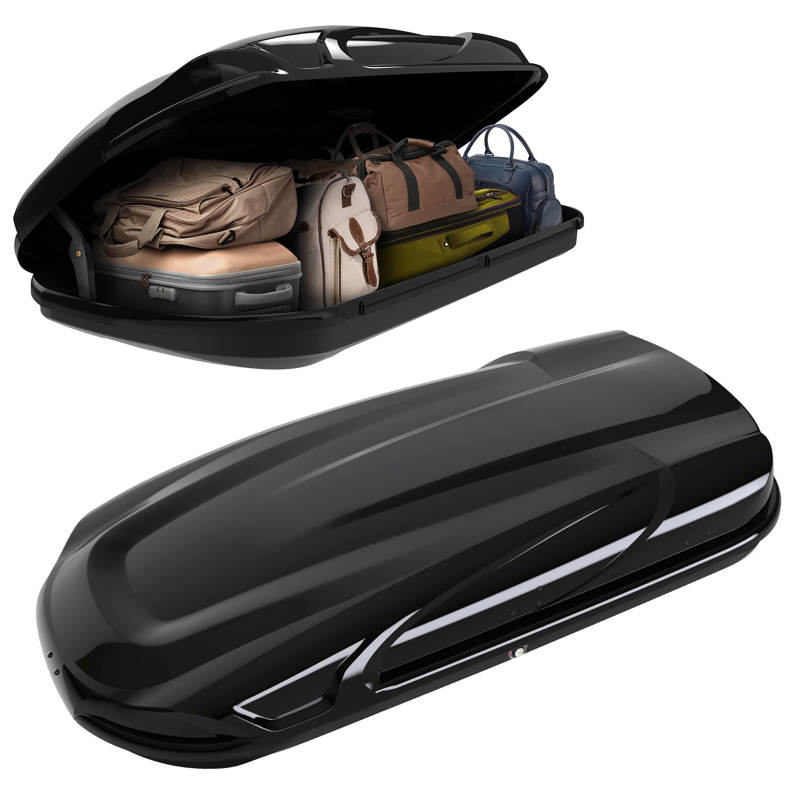 Hard Shell Box Rooftop Cargo Box Heavy Duty, Capacity 110LBS, Hard Shell Rooftop ...