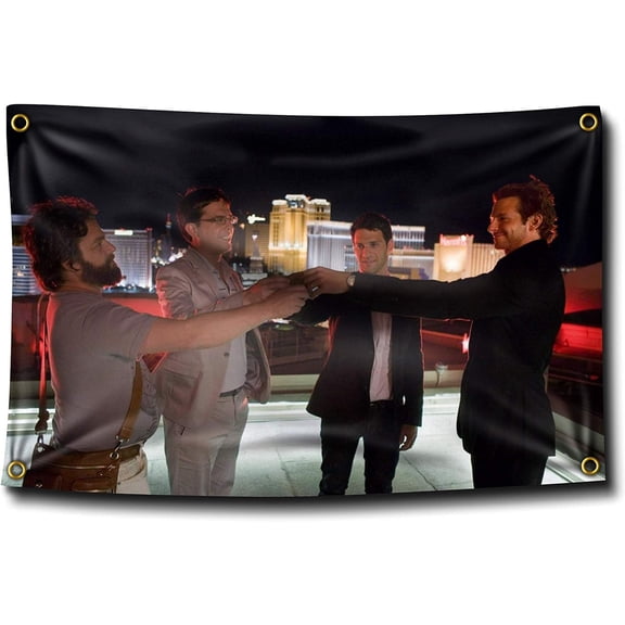 Rooftop Cheers Toast College Dorm Room Frat Flag Banner 3x5 Feet