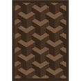 thumbnail image 1 of Rooftop Chocolate 5 ft.4 in. x 7 ft.8 in.  WearOn Nylon Machine Tufted- Cut Pile Whimsy Rug, 1 of 1