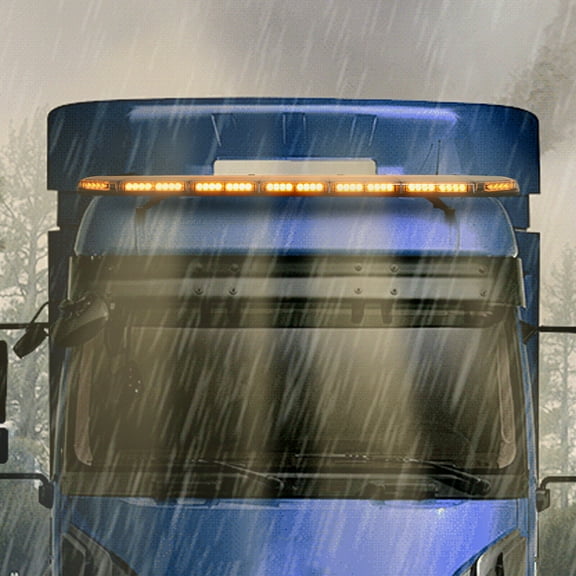 Rooftop Strobe Light Bar LED Light Bar with Controller For Universal Trucks PVC LED Light Bar, Emergency Top Roof Lamp