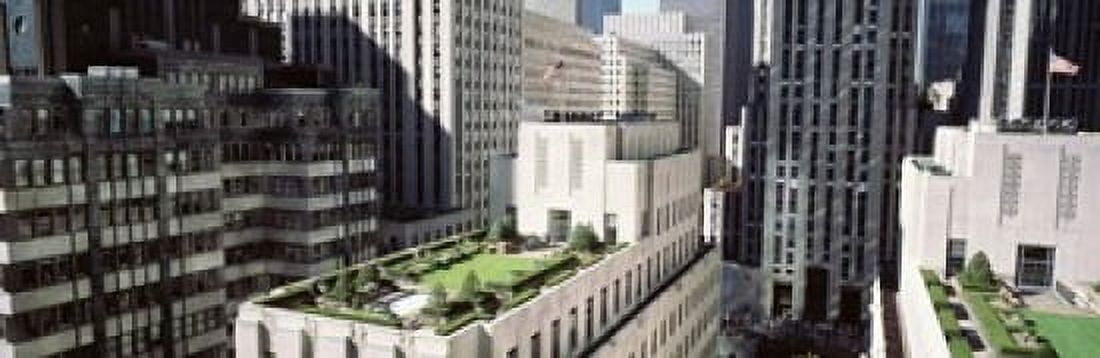 Rooftop View Of Rockefeller Center NYC New York City New York State USA Canvas Art - Panoramic Images (18 x 6)