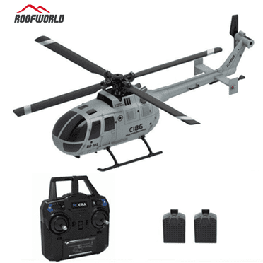 Roofworld C186 2.4G RC Helicopter with 6-Axis Gyroscope, Gray