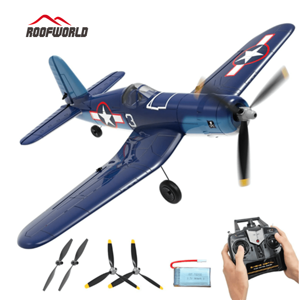 Roofworld F4U Corsair RC Airplane, 4 CH 2.4GHz Aerobatic Aircraft, Remote Control Plane
