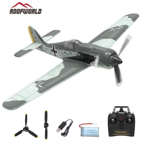 FW190 RC Plane 2.4G 4CH 6Axis Remote Control Airplane One Key Aerobatic RTF Fighter for Beginners