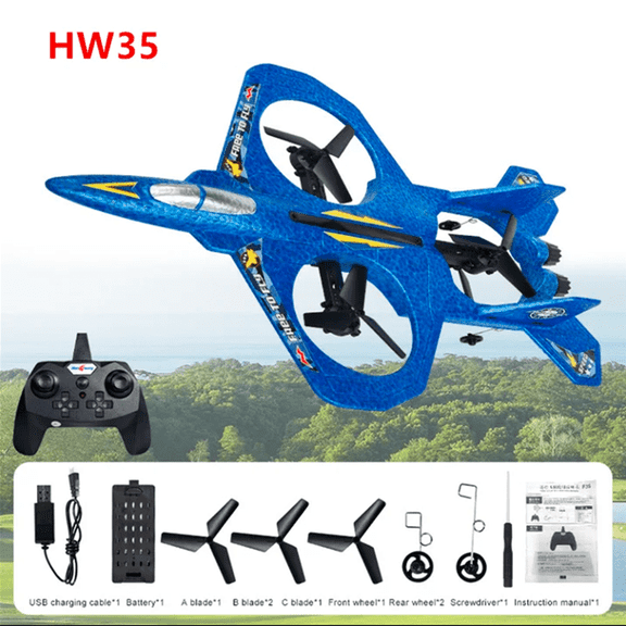 HW35 RC Plane 2.4G Glider Radio Remote Control Airplane RC Aircraft Helicopter RTF Fighter Toys Gift