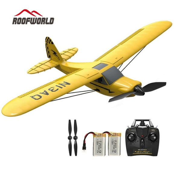 VOLANTEX RC Plane Sport Cub S2 Remote Control Aircraft 2.4G 3CH RC Airplane for Beginners (Yellow)