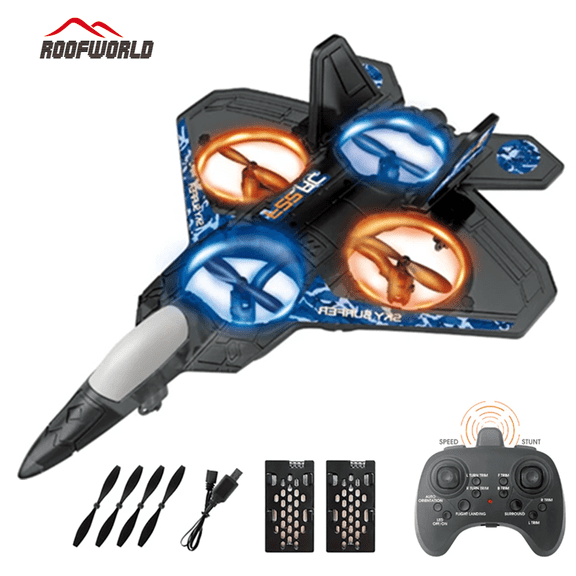 RC Plane 6CH 6-Axis Gyro 360 Flip Stunt Radio Control Aircraft EPP Fixed-wing Drone Jet Fighter