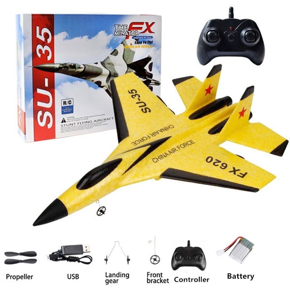 Roofworld RC Plane SU-35 FX620 Glider Remote Control 3-Axis Gyro