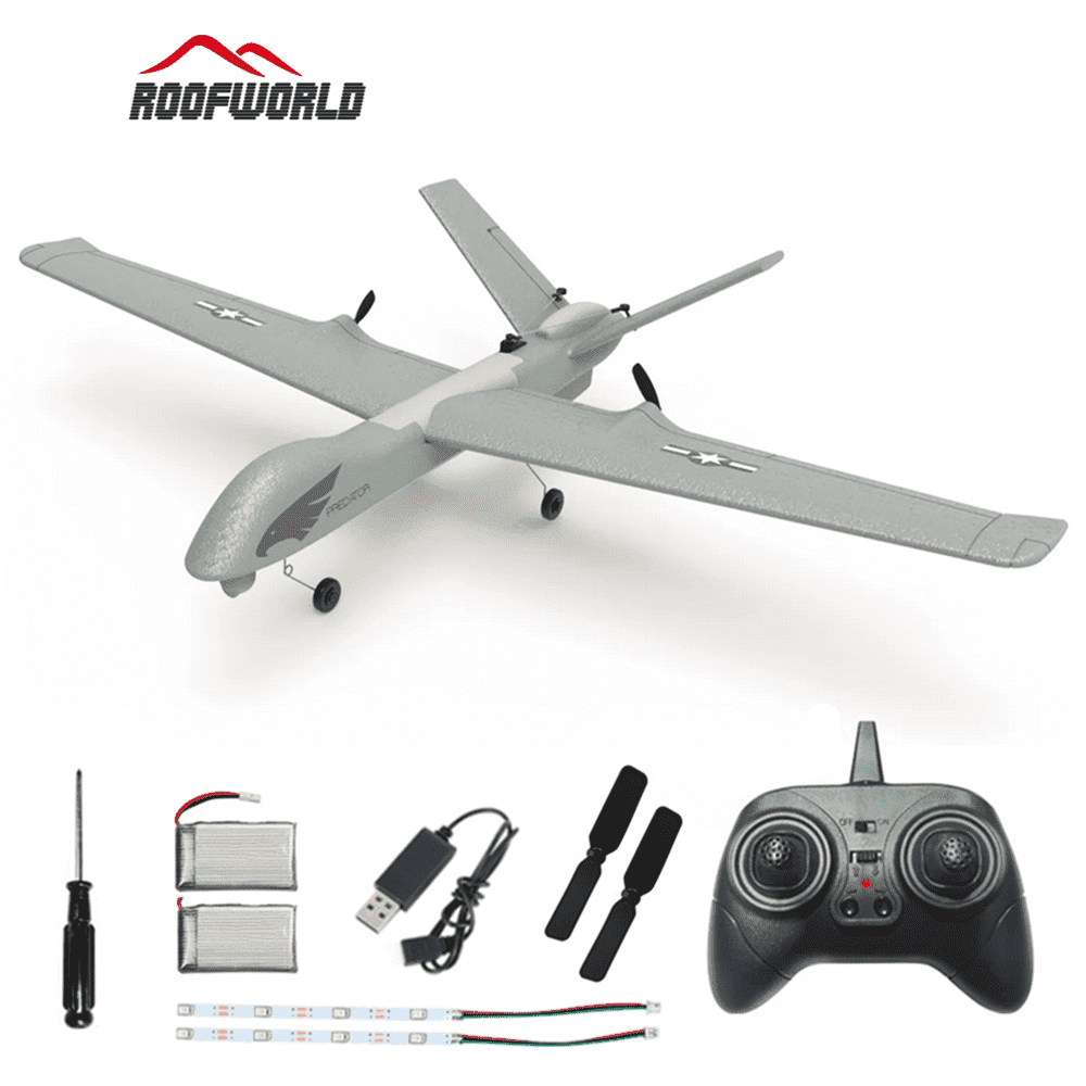 RC Plane Z55 2.4Ghz 3CH Hand Throwing Foam Aircraft With LED Light RC Gilder Airplane Toys