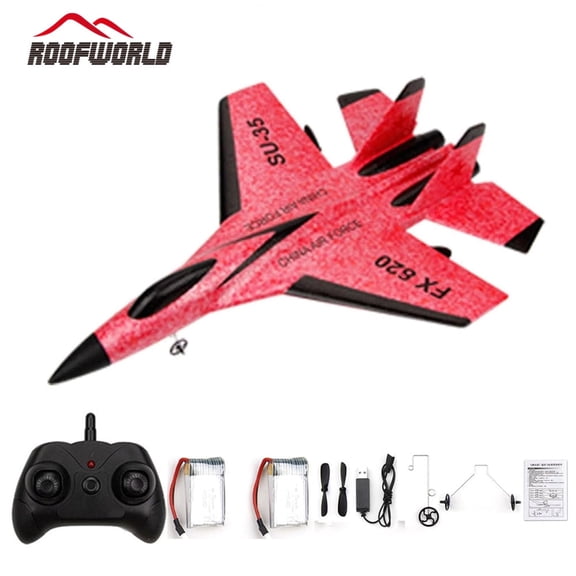 Roofworld SU-35 RC Airplane Fixed Wing Plane Glider Airplane (red), For Age 8+ and Adults