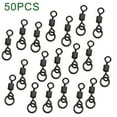 thumbnail image 1 of Rooha 10/20/50/100 Pcs Fishing Ball Bearing Swivel With Solid Rings Heavy Duty Alloy Coppery Connector Tackle Fishing Tool Accessories, 1 of 6