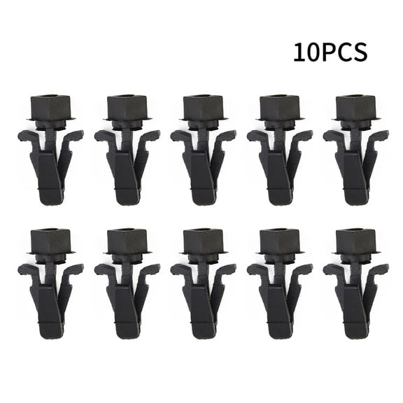 Rooha 10 Pcs Car Bumper Grille Retainer Fastener Clips Model H16 Plastic Black For Nissan Automotive Interior Clips/Fasteners