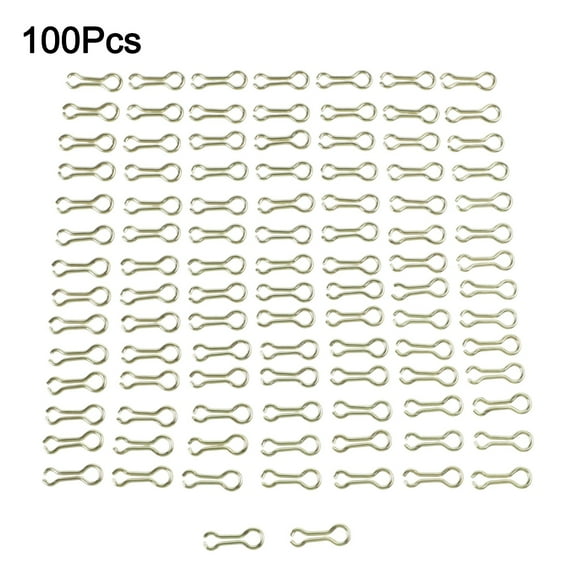 Rooha 100Pcs Fishing Sinker Eyes Eyelets Bass Fishing Wire Eyes Sinker Screw Guides Fishing Swivels Fast Link Loop Inserts
