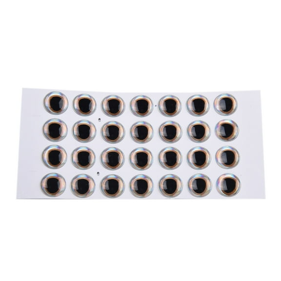 Rooha 100Pcs/Lot Fishing Lure Eyes Fish Eye For Fly Tying 3D-Holographic Stickers 6/8/10/12Mm Diy Fishing Gear Lure Eyes Accessories