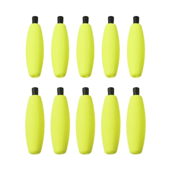 Rooha 10Pcs/Set Peg Floats Catfish Fishing Bobbers Foam Rig Float Crappie Trout High-Density Ffishing Corks Bobbers For Santee Rig