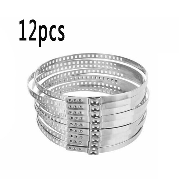 Rooha 12Pcs Car Boot Clamp Adjustable Stainless Steel Drive Shaft Axle Joint Clip For You To Replace The Car Broken Drive Shaft Boot