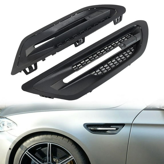 Rooha 1Pair Car Side Fender Air Vent Trim Cover High-Quality For Bmw- F10 Sedan 5-Series For M5 2011-2017 Direct Replacement