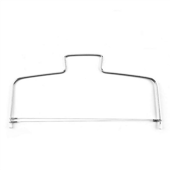 Rooha 1Pc Cake Cutter Leveler Professional Cake Cutter Adjustable Double Cutting Wire Leveller Stainless Steel 34X17Cm