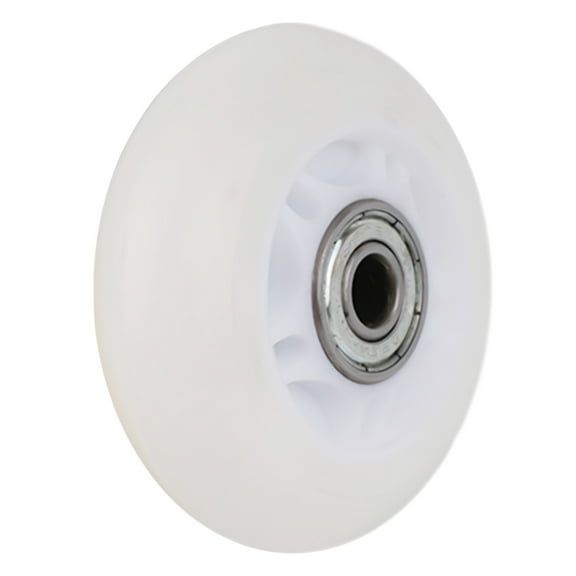 Rooha 1Pc White Inline Skate Wheels Outdoor Inline Hockey Skate 64Mm/70Mm /72Mm With Bearing Glitter Wheels Replacement Accessory