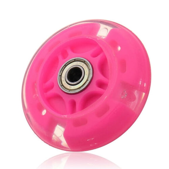 Rooha 1Pcs Pu Led Flash Wheel Flashing Lights Back Rear Abed For Scooter Mini For Scooters 80Mm And 22Cm In Diameter