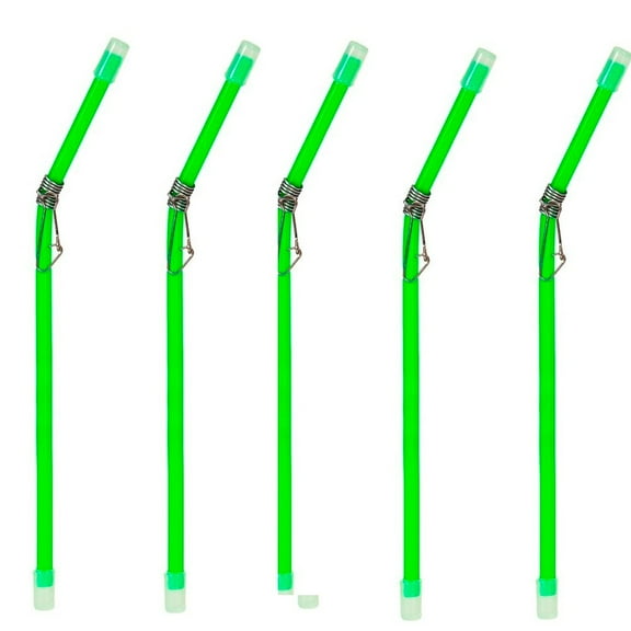 Rooha 20Pcs Sea Fishing With Snaps Tube Balance Connector Fishing Tools Tackle Feeder Anti Tangle Boom Luminous Balance Fish Tackle