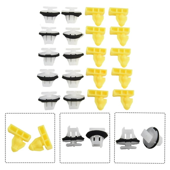 Rooha 20X Car Wheel Arch Trim Clips Front Rear Wing Moulding Clips For Nissan Juke /X-Trail /Murano Models High Quality Plastic Clips