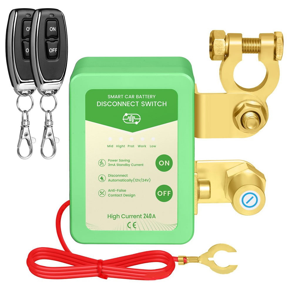 Disconnect Off Machine Rooha 240A 12V Remote Battery Disconnect Switch Automatic Power Shut ...