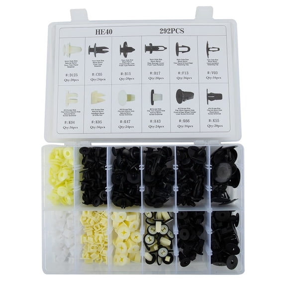 Rooha 292Pcs Fender Door Hood Bumper Trim Clips Buckles Body Retainer ...