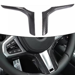 Rooha 2Pcs/Set Carbon Fiber Car Steering Wheel Switch Trims For Bmw X3 X5 2018-2022