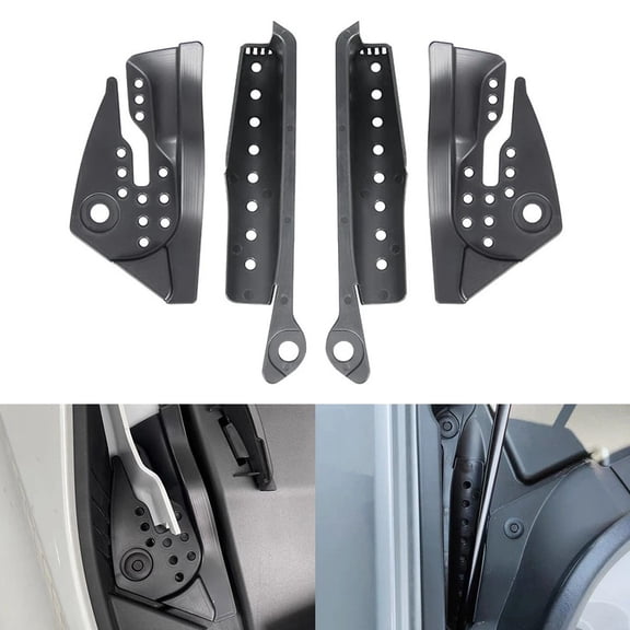 Rooha 2X Car Wiper Drain Slot Modification Kit Hood Hinge Limit Cover Hydraulic Rod Drainage Channel For Volvo For Xc60 2018-2023