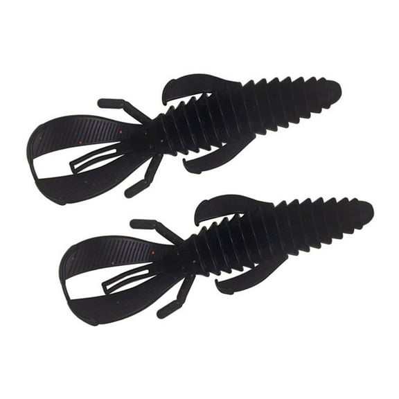 Rooha 50Pcs 8Cm/4.7G Sinking Obstacle Shrimp Bait Fishing Worms Wacky Lure