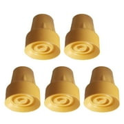 Rooha 5Pcs Camping Walking Stick Cane Crutch Rubber Mat Cover Tip Trekking Pole Tip Head 19Mm Rubber Cane Boarding Pad Anti-Wear Tools