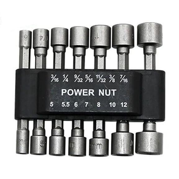 Rooha 9/14Pcs 5Mm-13Mm Hex Sockets Sleeve Nozzles Nut Driver Set Screwdriver Set Schroevendraaier Set Bits Sets Tools Socket Wrenches