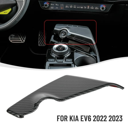 Rooha Add A Sleek And Luxurious Touch To Your For Kia Ev6 2022 2023 Lhd With A Carbon Fiber Look Center Console Frame Panel