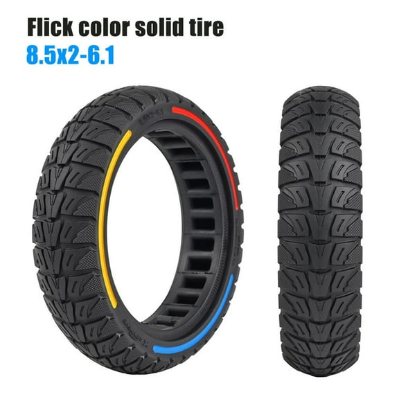 Rooha Black 8 1/2X2-6.1 Solid Tire Excellent Replacement For Xiaomi M365/Pro/Pro2 Escooter Scooter Rubber Electric Bike Accessories