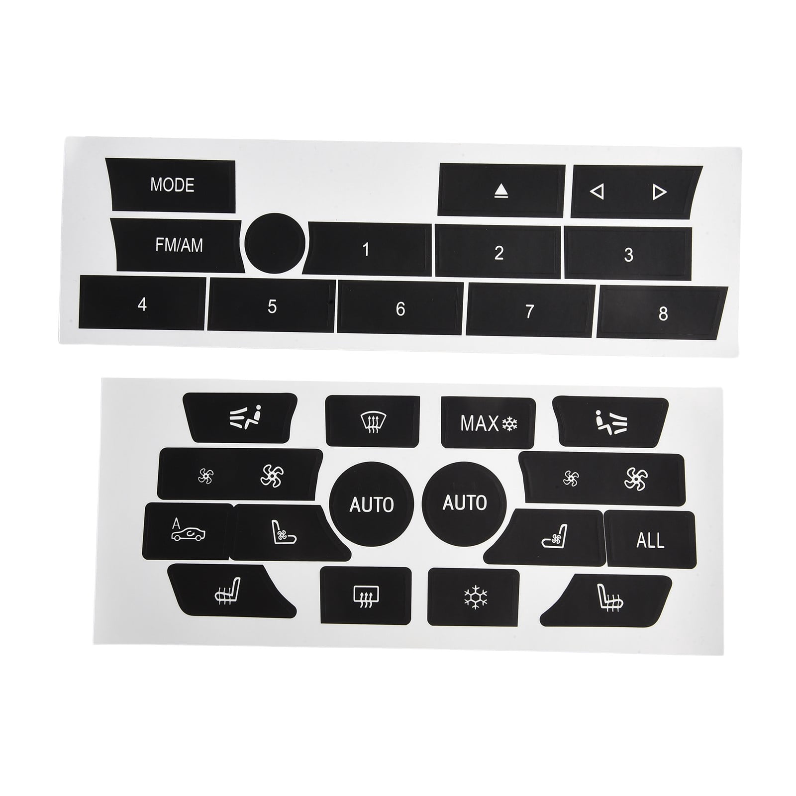 Rooha Car Ac Climate Control Radio Button Repair Decal High Grade Vinyl ...