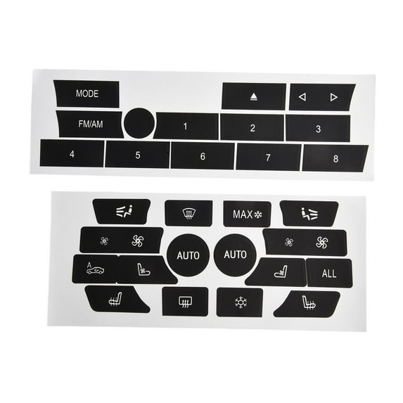 Rooha Car Ac Climate Control Radio Button Repair Decal High Grade Vinyl For Bmw 7Serie F02 Radio Interior Decals Car Accessories