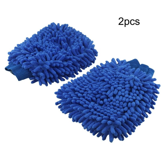Rooha Car Cleaning Gloves Fiber Double-Sided Chenille Gloves Coral Style Cleaning Tool