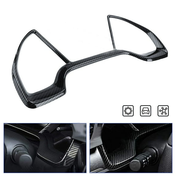 Rooha Carbon Fiber Style Speedometer Panel Frame Cover Trim For Honda- Civic- 2016-2021 Easy Installation Car Accessories
