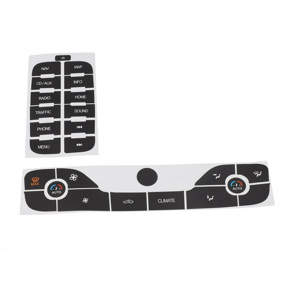Rooha Central Control Panel Button Repair Decal Sticker Air Conditioning Panel Repair Button Set For Ford For S-Max 2011