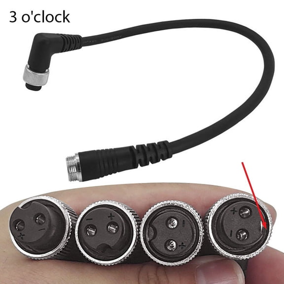 Rooha Electric Reel Power Cable 3/6/9/12 O'Clock Battery Cable For Daiwa Electric Fishing Reel Battery Power Cable Fishing Accessories