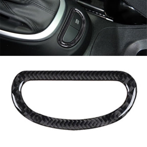 Rooha Elevate Your Car'S Style With Carbon Fiber Trim For Fiat 500L 2014 17 Console Switch Button Panel Easy To Install!