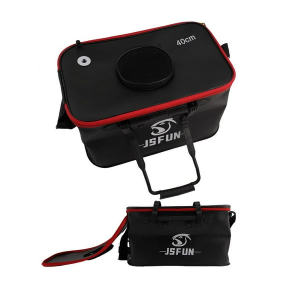 Rooha Fishing Box Fishing Bucket Waterproof With Mesh Cover Easy To Clean Portable Easy To Carry Practical Brand New